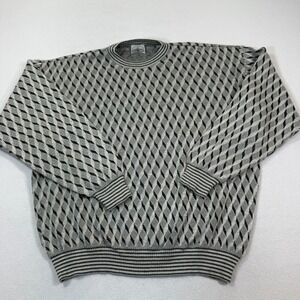 Linea Uomo Sweater Mens 54/XL Wool Blend Pullover Grandpacore Oversized Y2K‎